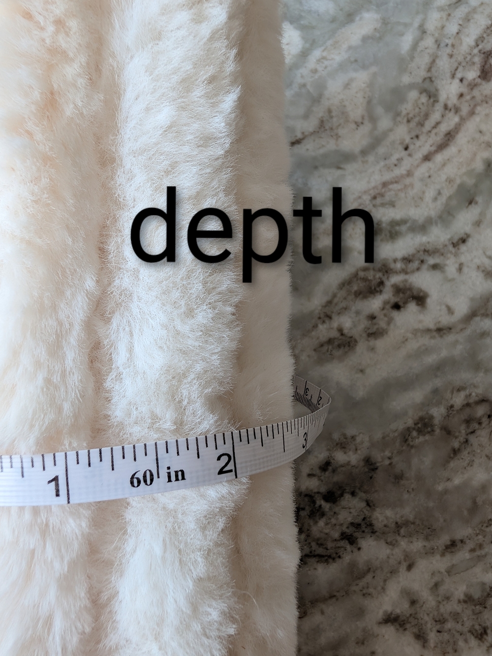 Faux Fur Crossbody Bag in Cream - Picture 10 of 10
